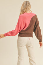 Load image into Gallery viewer, Wavy Color Block Crewneck Sweater
