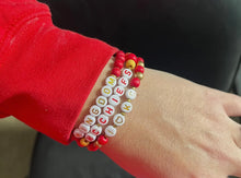 Load image into Gallery viewer, ‘Chiefs friendship’ bracelet stack
