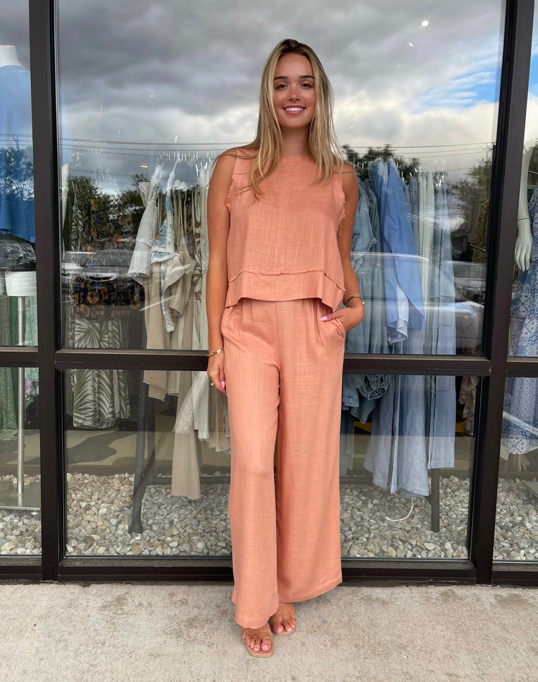 ‘Peach cobbler’ set