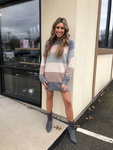 ‘It’s a surprise’ sweater dress